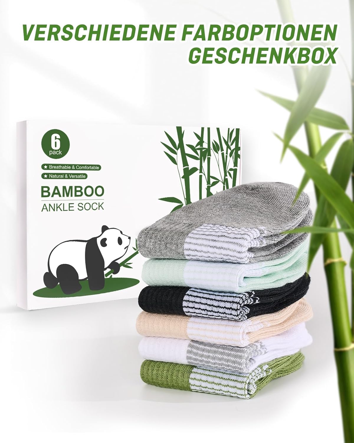 Thumbnail 6 de inaWarm Bambus Sneaker Socken 6 Paar