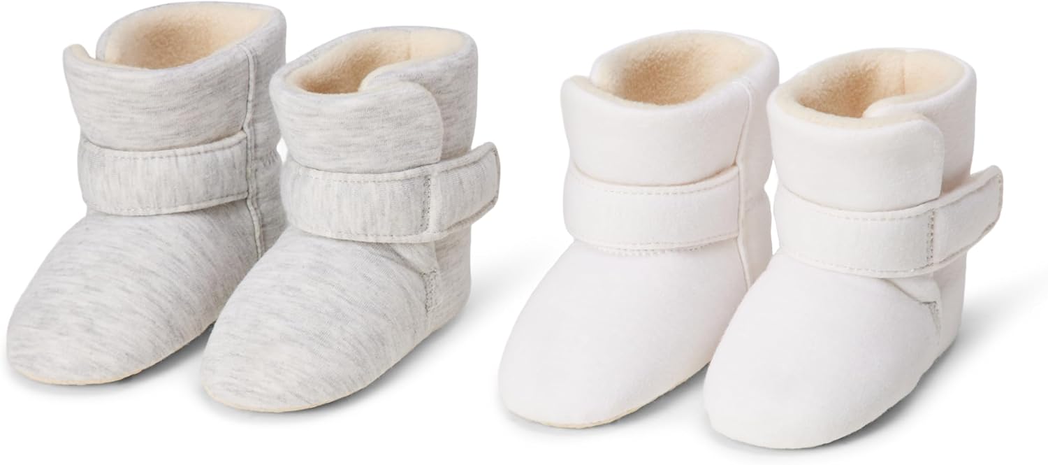 Thumbnail 6 de Amazon Essentials Baby-Weiche Stiefeletten mit Klettverschluss (2er-Set) – rutschfeste Babyslippersocken