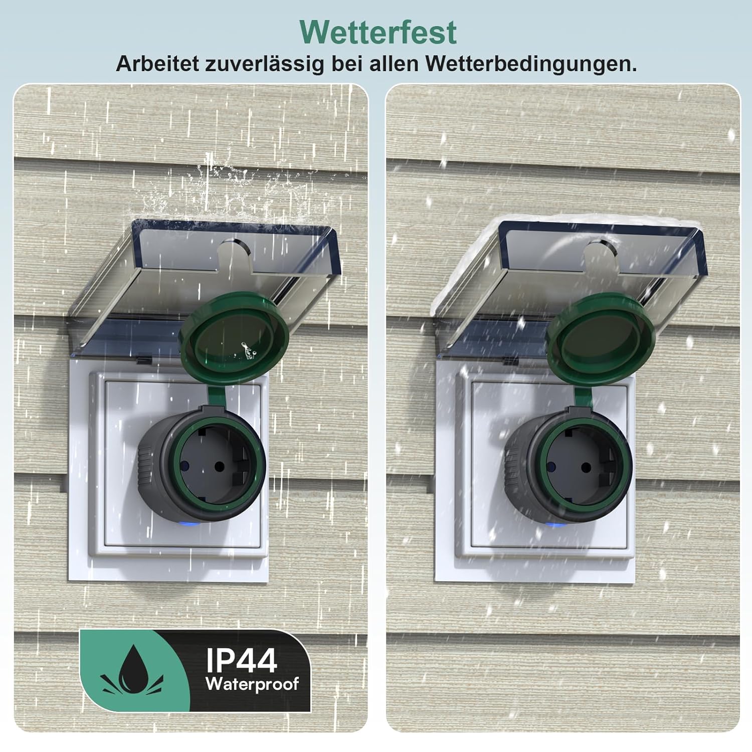 Thumbnail 2 de Eightree WLAN-Outdoor-Steckdose IP44 mit Strommessung und Timer