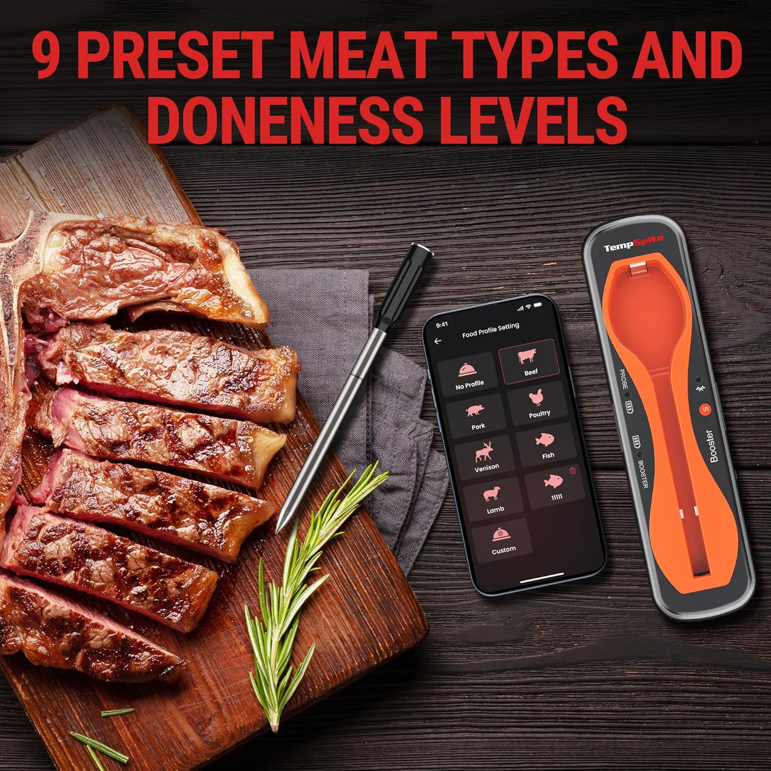 Thumbnail 6 de ThermoPro TempPro 150m Truly Wireless Meat Thermometer (Bluetooth 5.2)