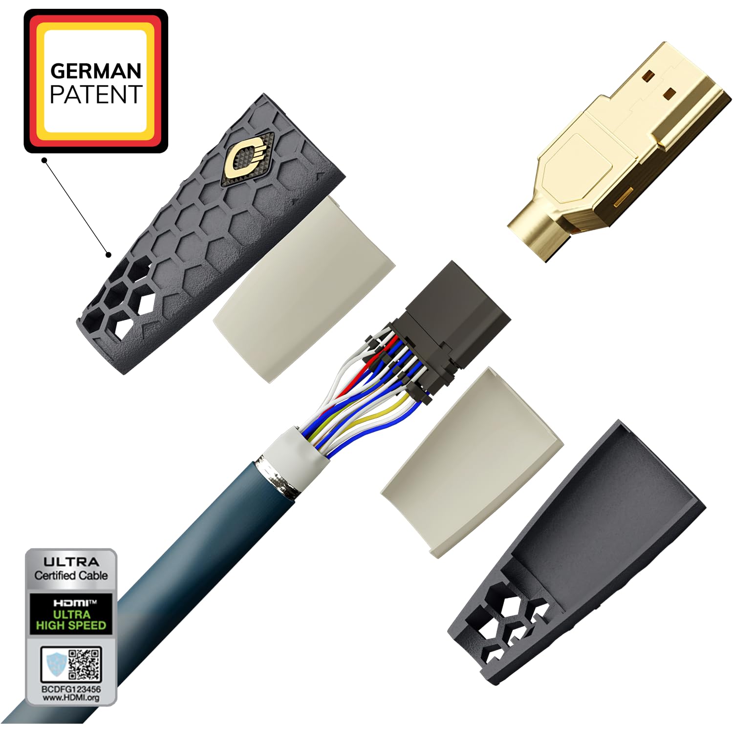 Detalle de Oehlbach Flex Evolution kabel HDMI 2.1, 3 m, 8K/4K, 48 Gbit/s