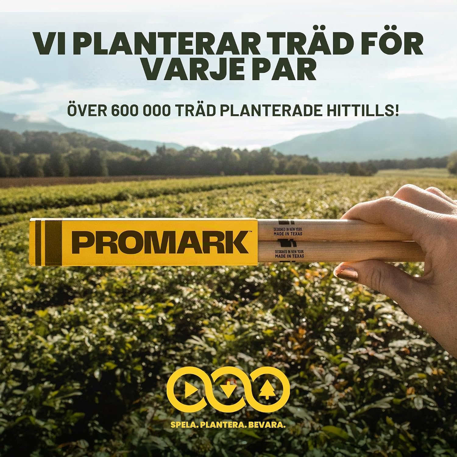 Thumbnail 4 de ProMark Larnell Lewis FG Signature 5AB-trumstockar i FireGrain-hickory