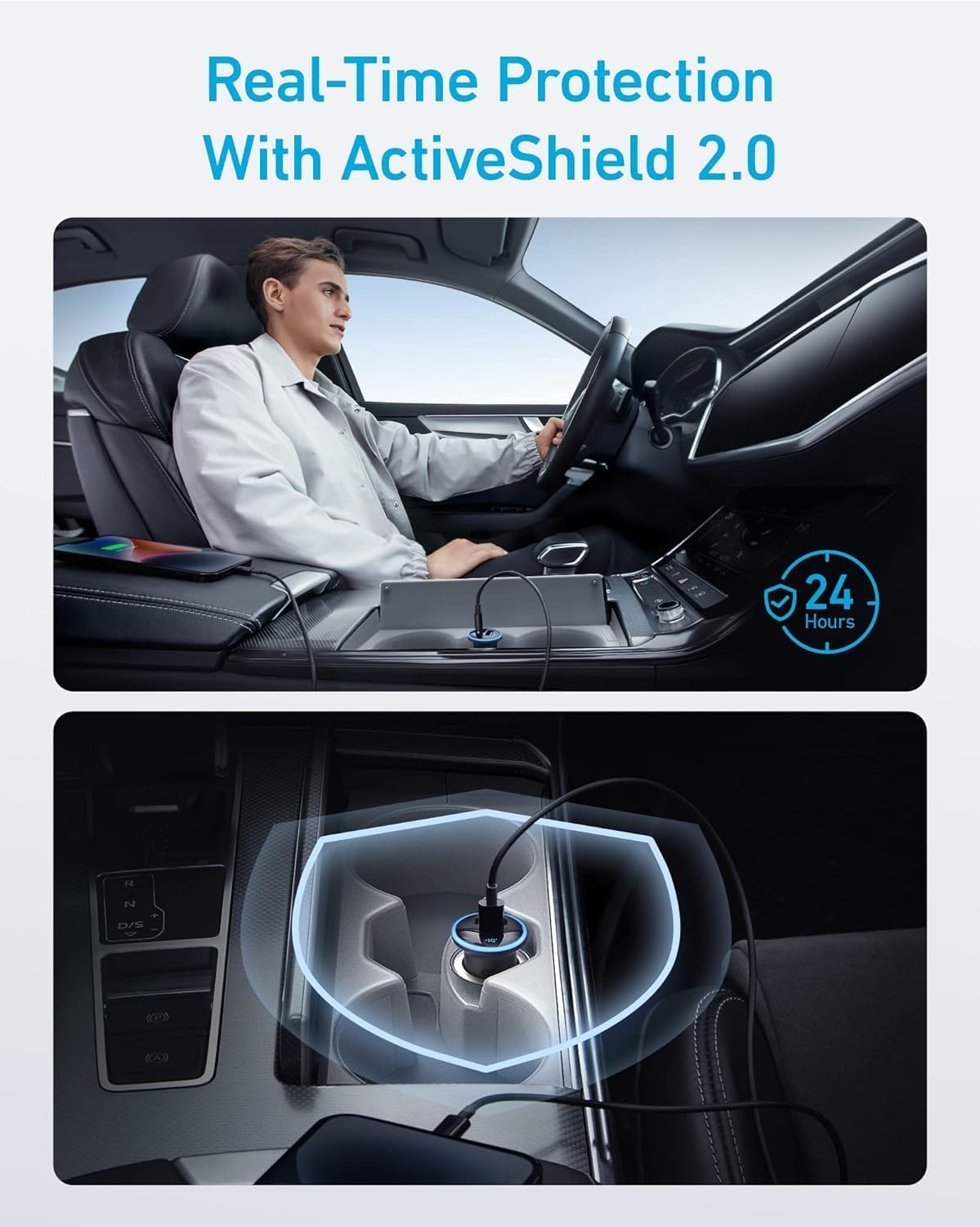Detalle 2 de Anker 52.5W Car Charger for iPhone and More
