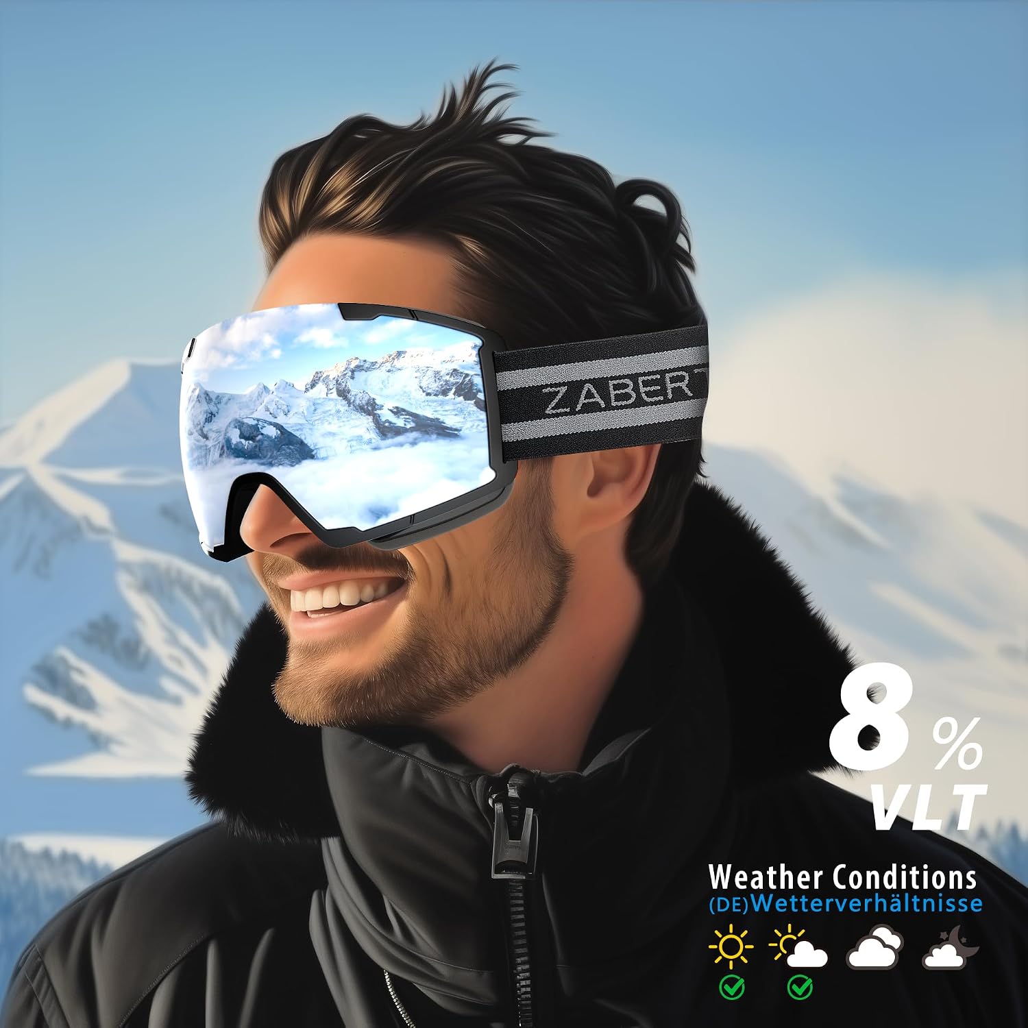 Thumbnail 1 de ZABERT Skibrille OTG für Brillenträger