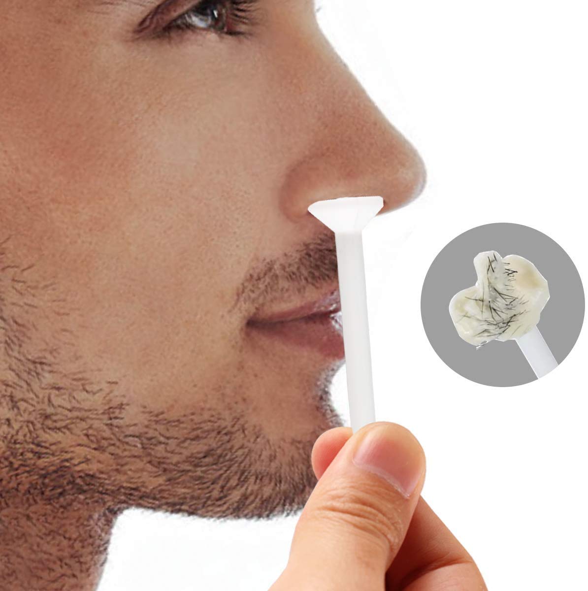 Detalle 1 de Wokaar Nose Wax Kit for Men & Women (Nose & Ear Hair Removal) | 100g Wax + 30 Applicators