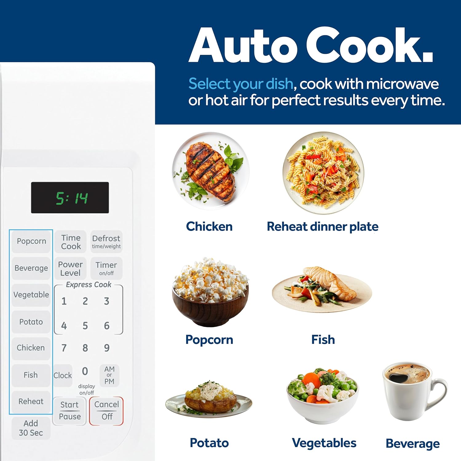 Detalle 1 de Countertop Microwave Oven 1.4 cu. ft 1100W