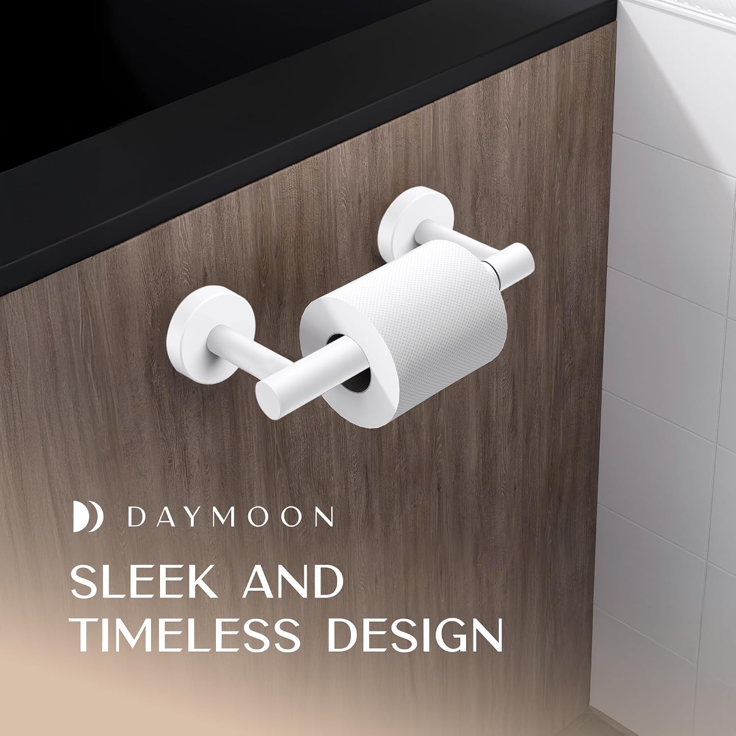 Thumbnail 1 de Day Moon Matte White Toilet Paper Holder