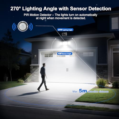 Detalle de Really Luce Solare Led Esterno con Sensore di Movimento by Realky – 301LED, IP65, pannello separabile