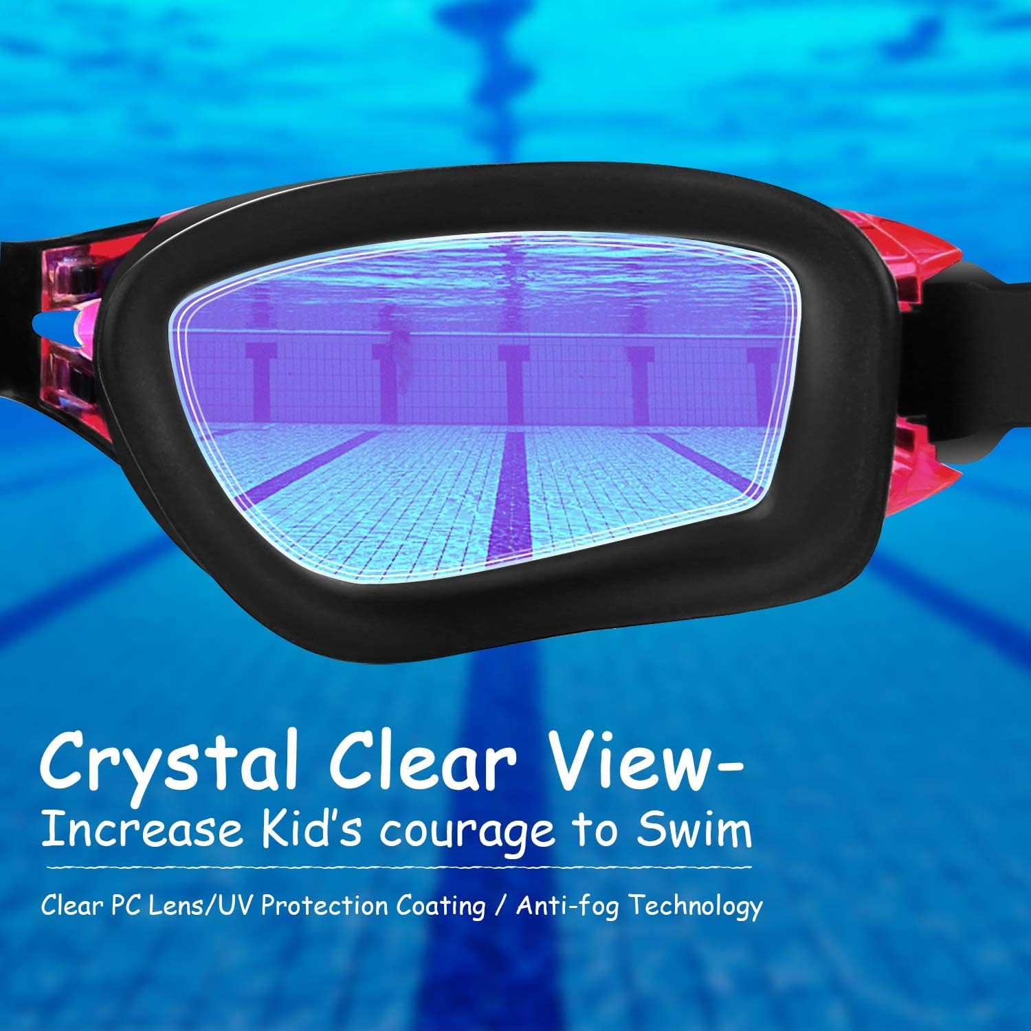 Thumbnail 3 de COOLOO Kids swimming goggles 2 pack