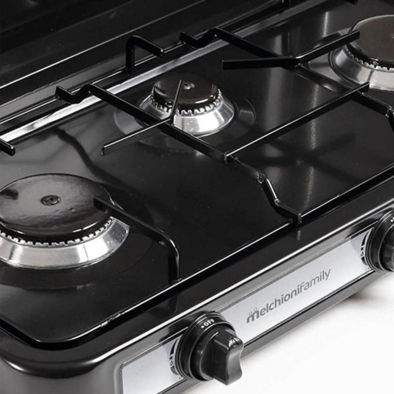 Detalle de melchioni-family Minerva New 3 hornillo a gas 3 quemadores