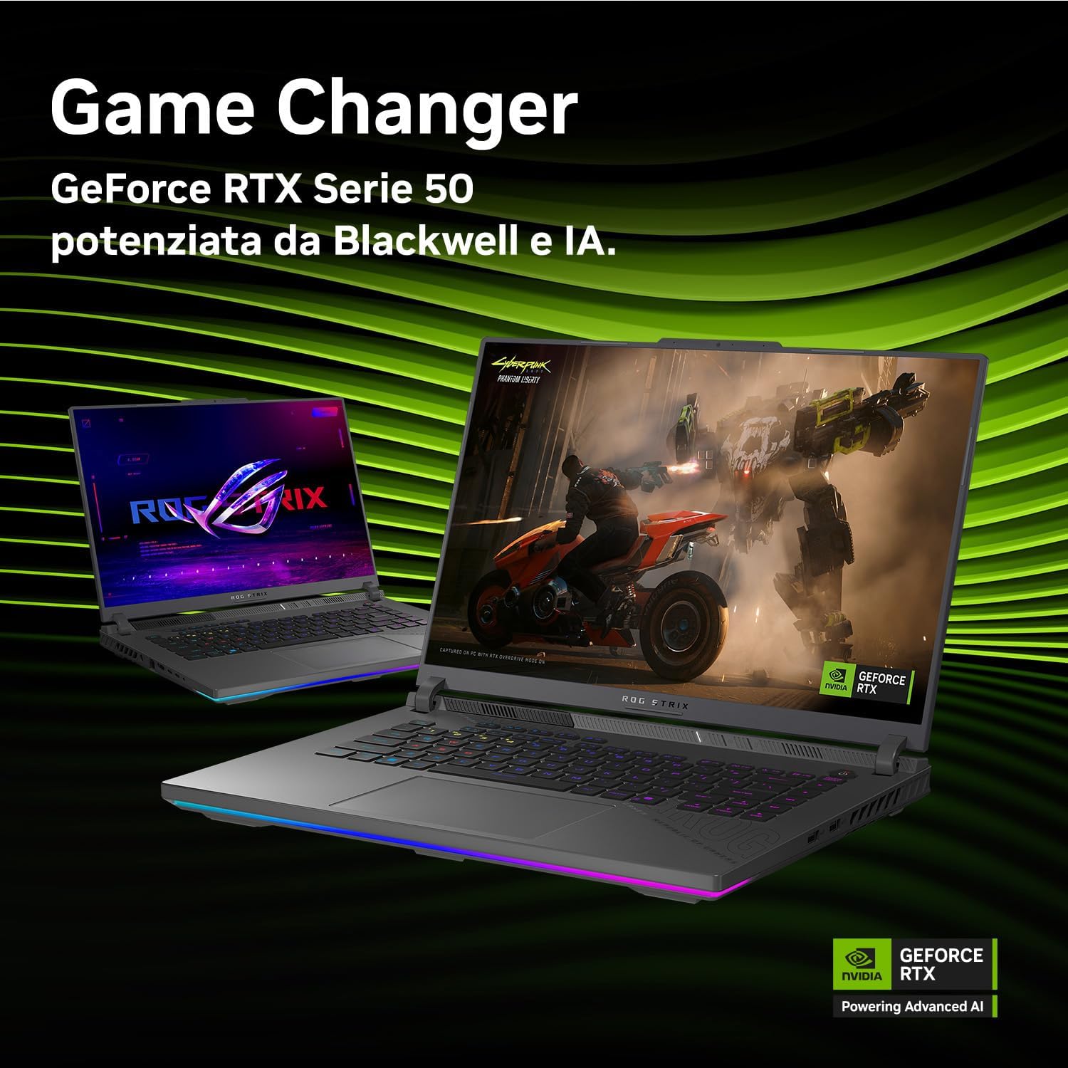 Detalle 2 de ASUS ROG Strix G16 (2025): potenza da gioco con RTX 5070 Ti, Ryzen 9 8940HX e display 16" 165 Hz