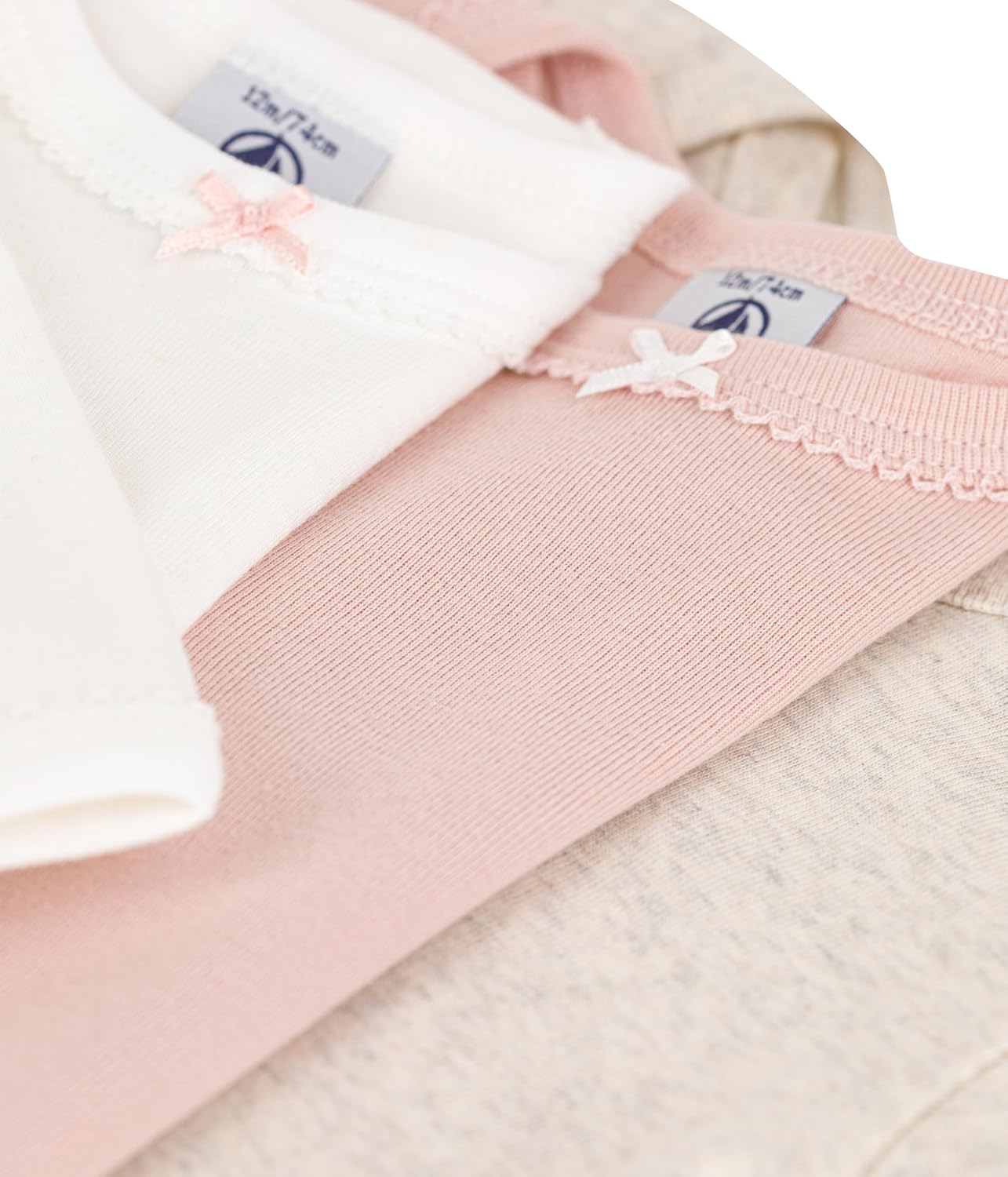 Thumbnail 2 de Body Petit Bateau a maniche lunghe per bambina 0–24 mesi