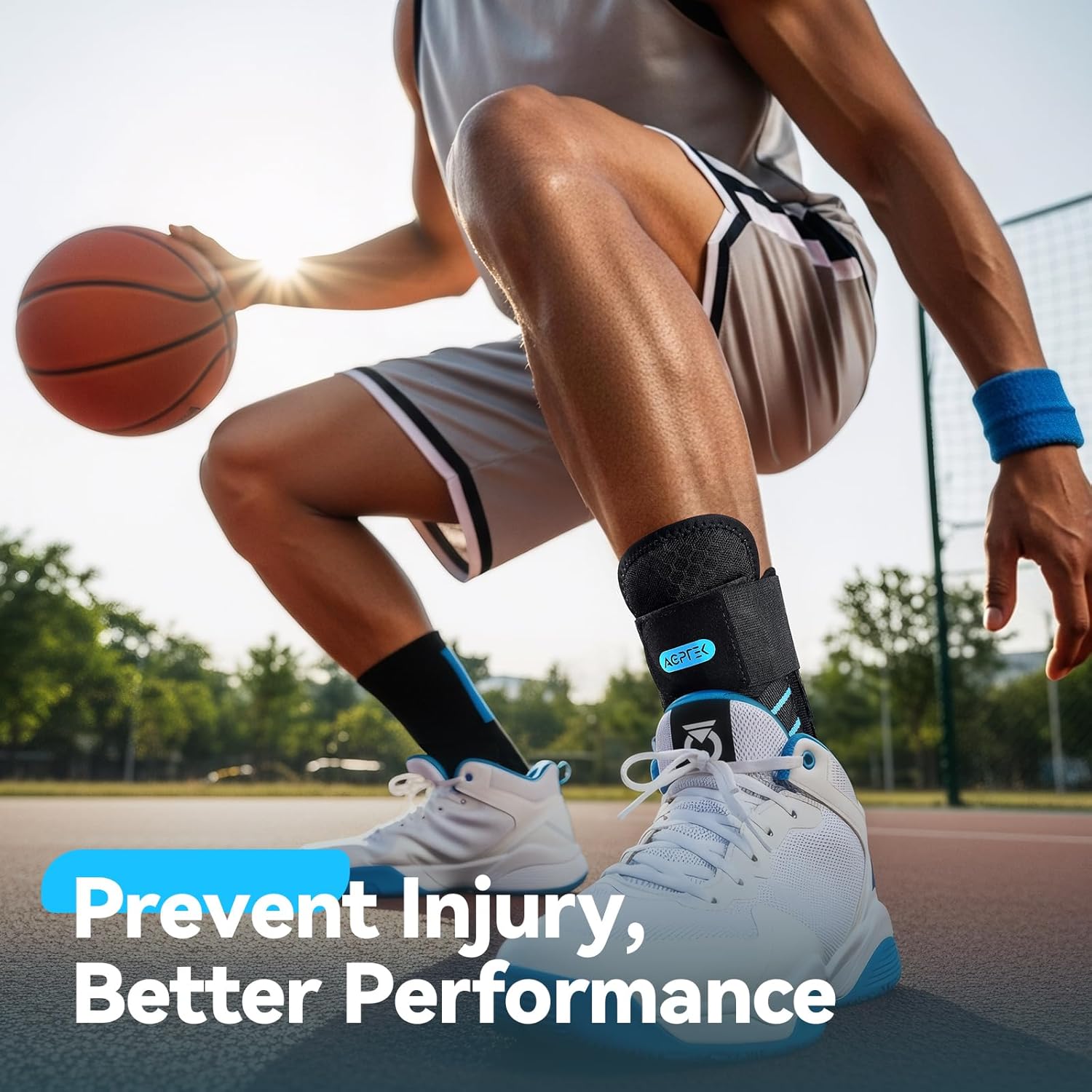 Thumbnail 5 de AGPTEK Ankle Support Brace with Detachable Splints and Elastic Lacing – Versatile Recovery and Sport Support