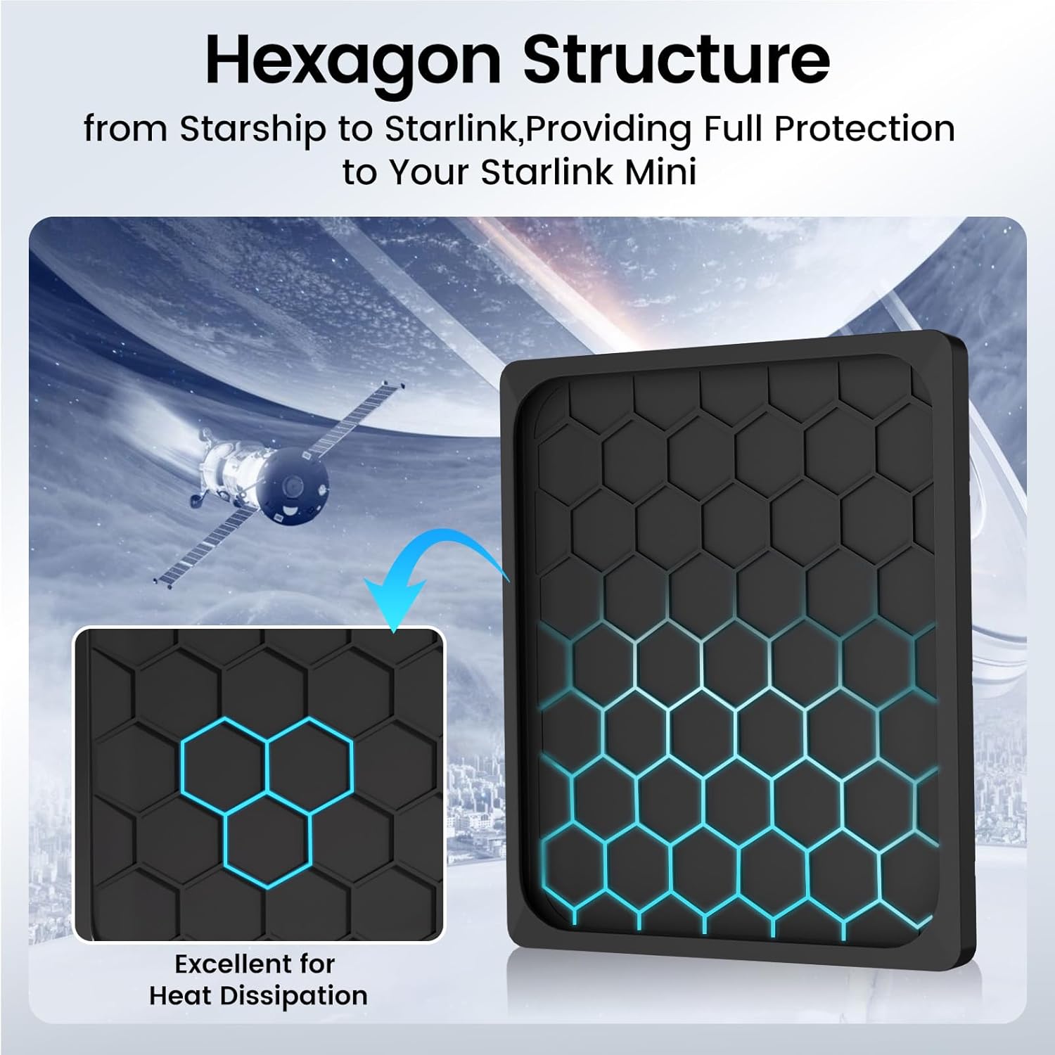 Thumbnail 4 de Starlink Mini Cover: Hailproof, Shockproof, and Heat-Dissipating Protective Case for Outdoor Adventures