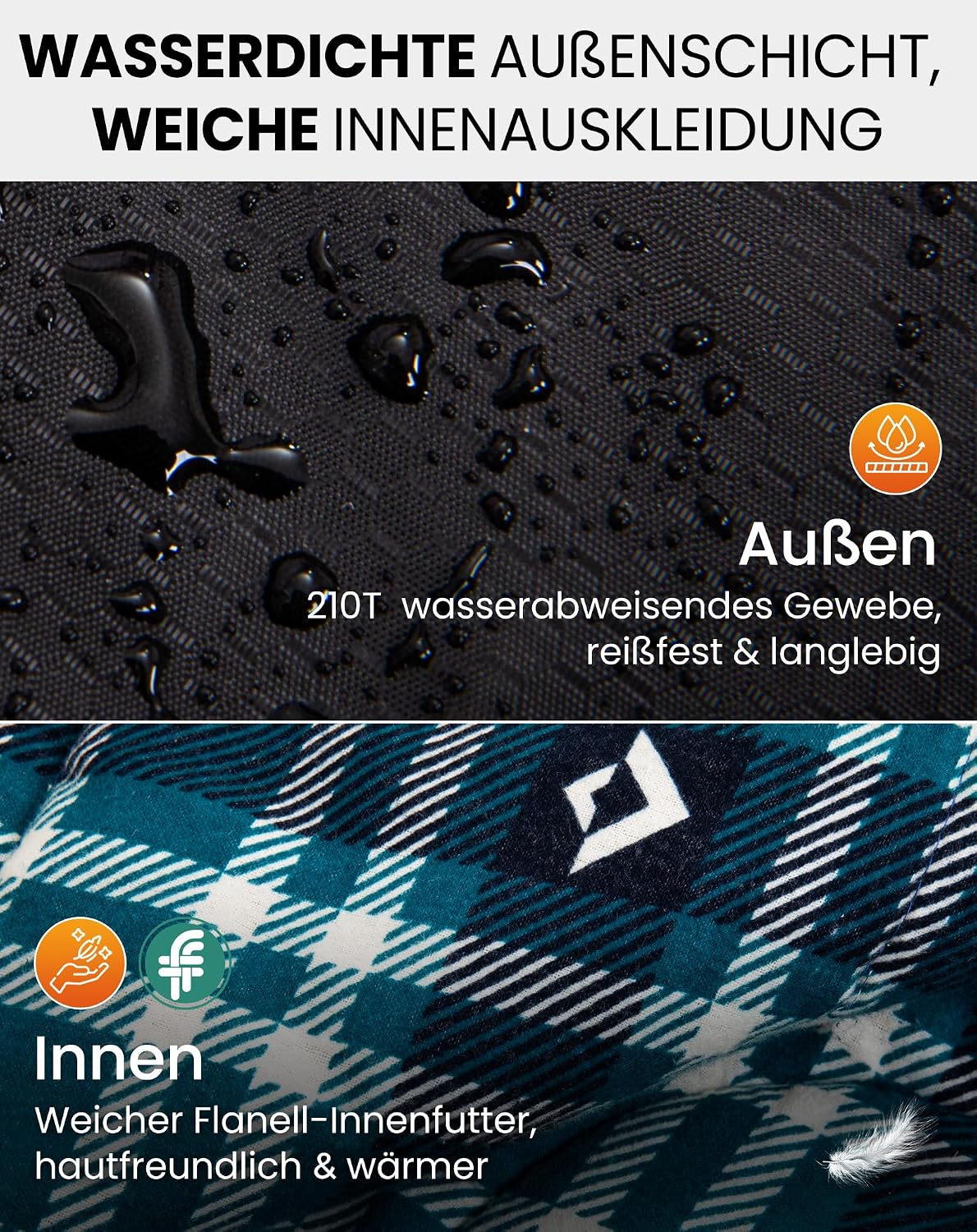 Detalle 2 de KingCamp Schlafsack Winter 4 °C