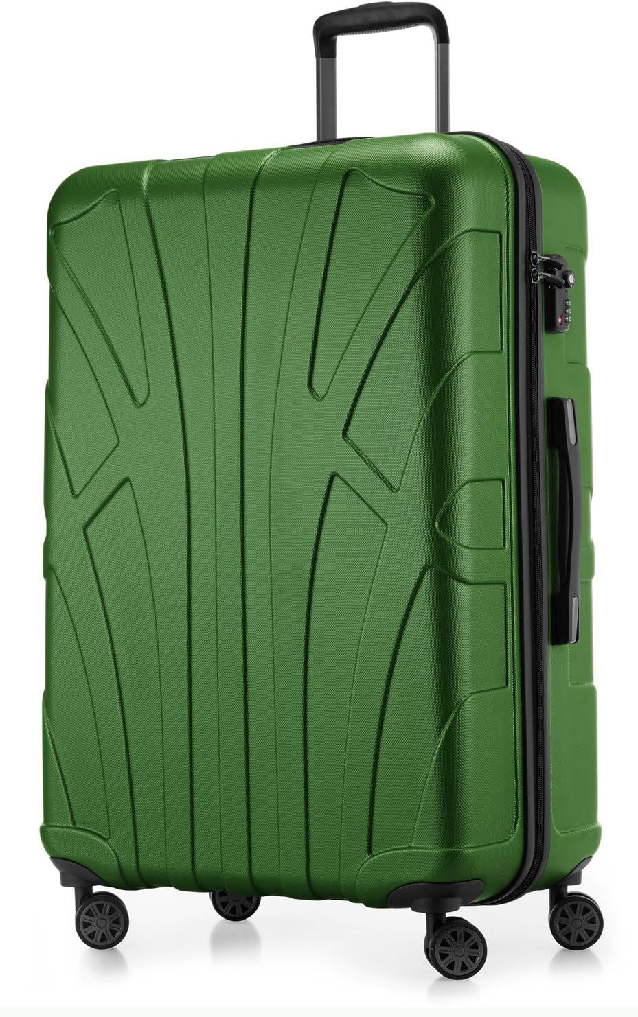 Detalle de SUITLINE Valigia rigida 76 cm – 96 L, ABS opaco, verde, TSA