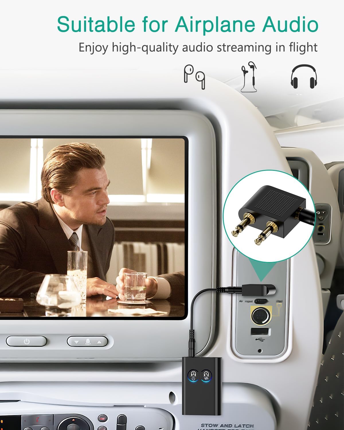 Thumbnail 1 de ORIA Bluetooth audio adapter aptX Adaptive