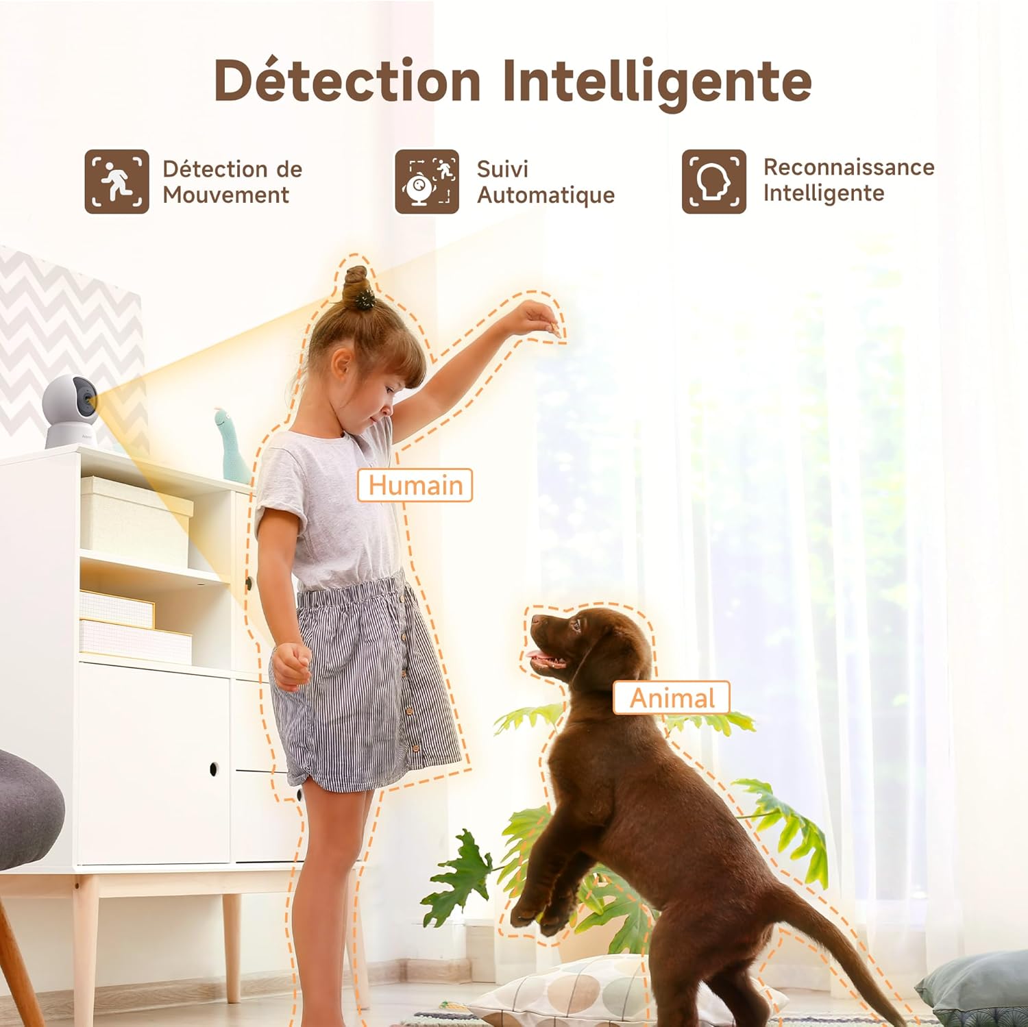 Thumbnail 2 de LAXIHUB 3K/5MP Caméra surveillance WiFi intérieur