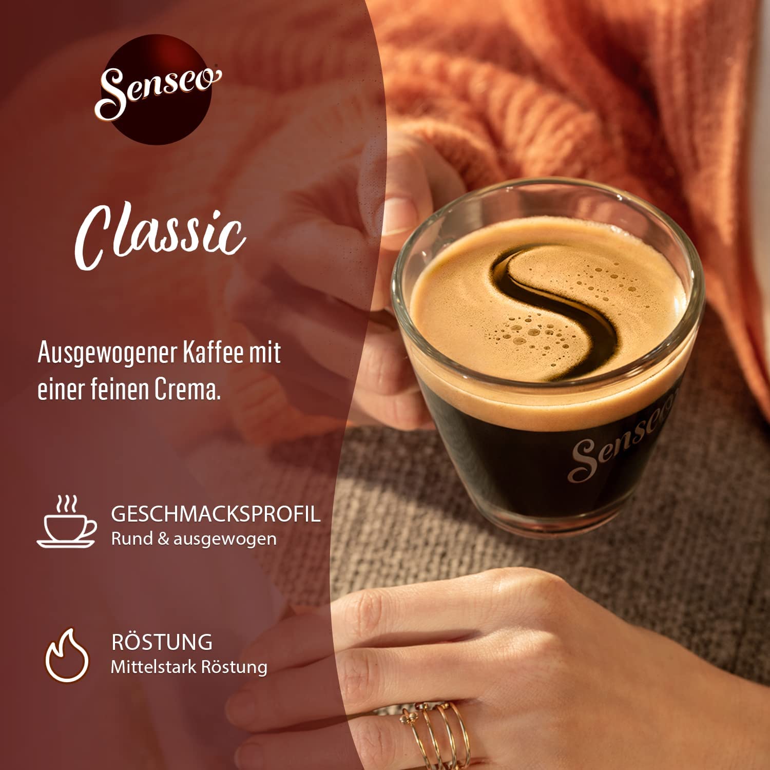 Detalle de Senseo Pads Classic Vorratspackung 5 x 32 Pads – 160 Kaffeepads