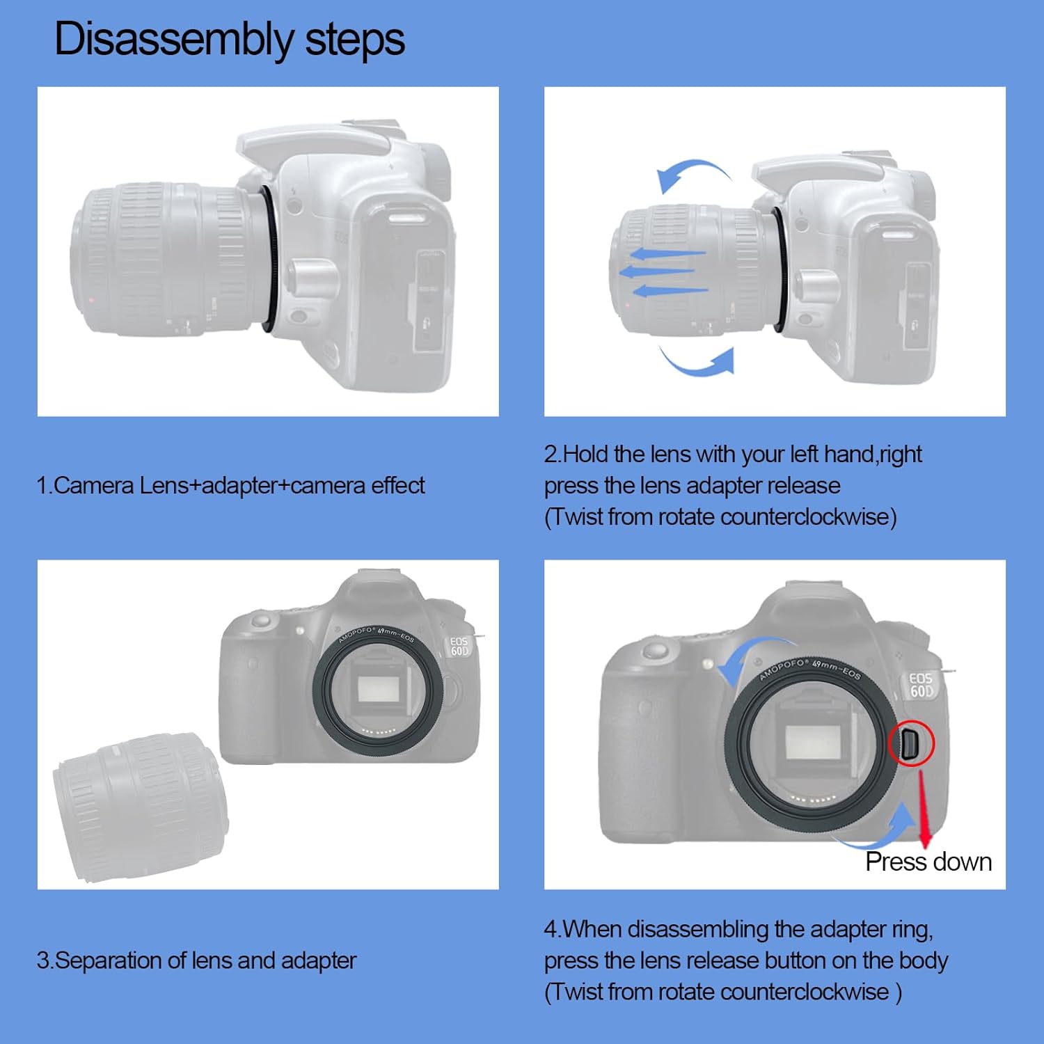 Thumbnail 5 de 49mm-EOS Reverse Mount Ring for Canon EOS
