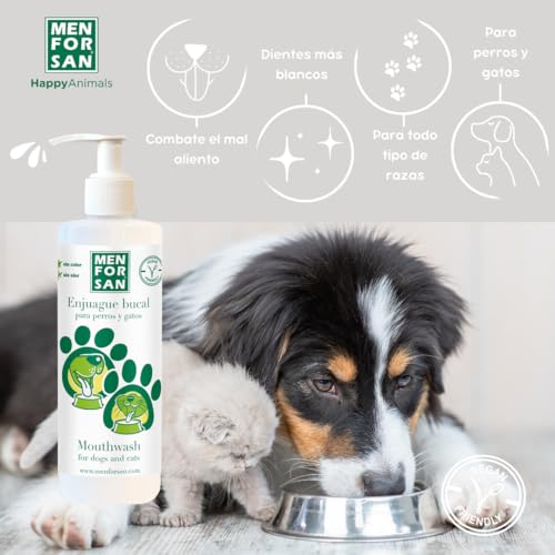 Detalle de MENFORSAN Antisarro enjuague bucal para perros y gatos 500 ml