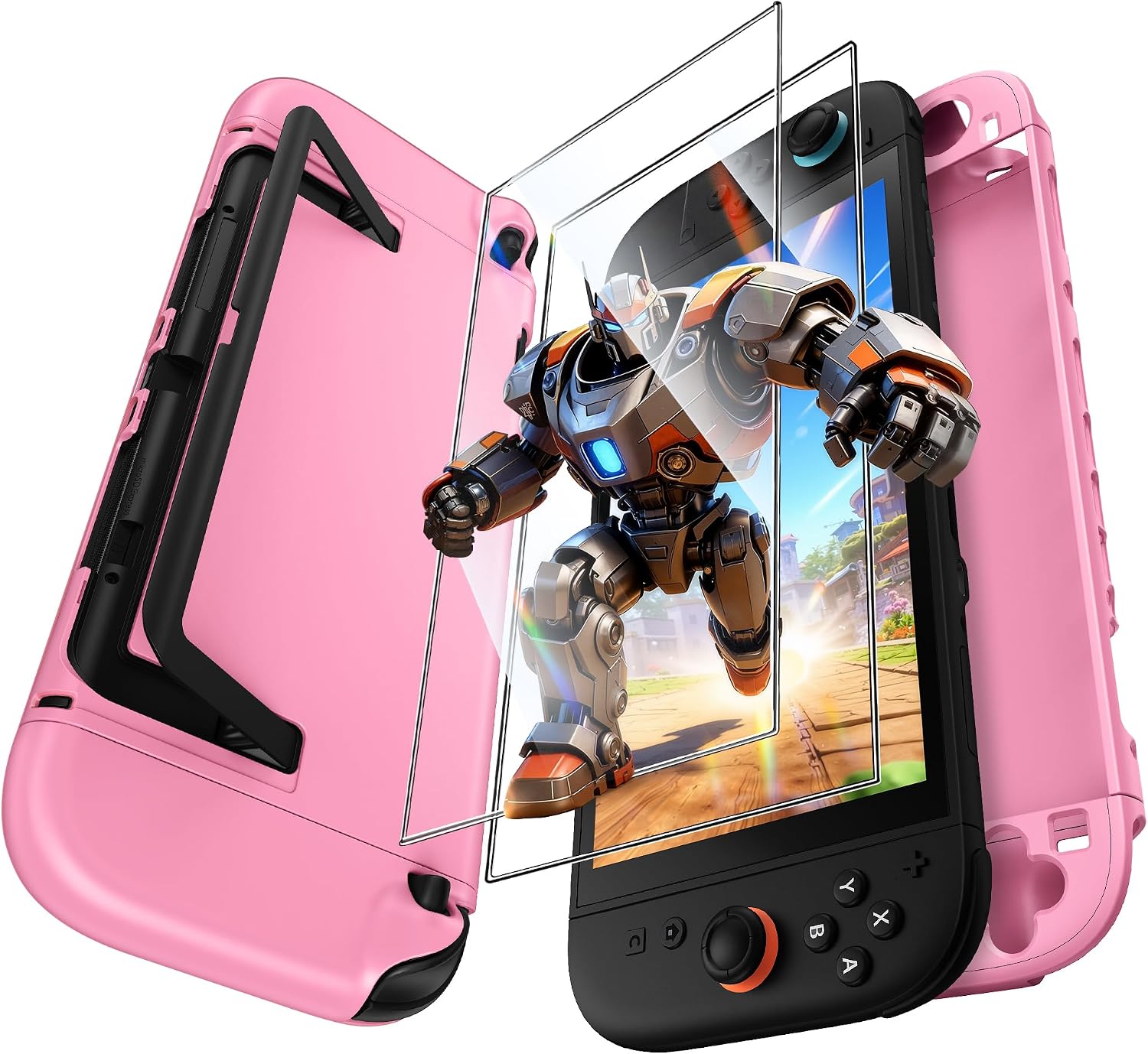 Detalle de FYOUNG Dockable Schutzhülle für Nintendo Switch 2 – abnehmbares Hartschalen-Set mit Joy-Con-Schutz