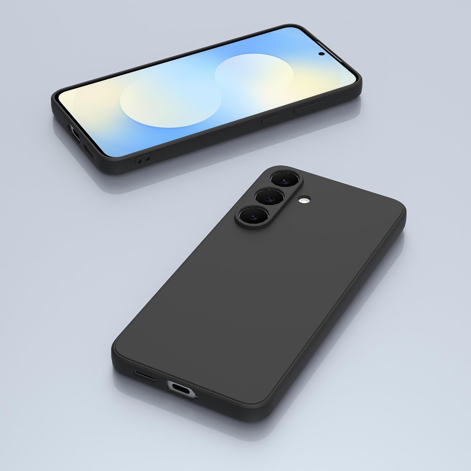 Thumbnail 3 de THIYUFUNS Hülle für Samsung Galaxy S25 FE 5G – Stoßfestes TPU Case mit 2 Schutzfolien, Schwarz