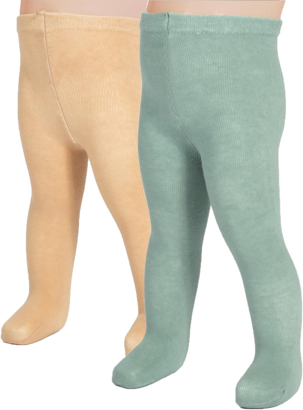Detalle de CALZITALY Pack 2 Paia Collant Neonato in Cotone – 200 DEN, Made in Italy