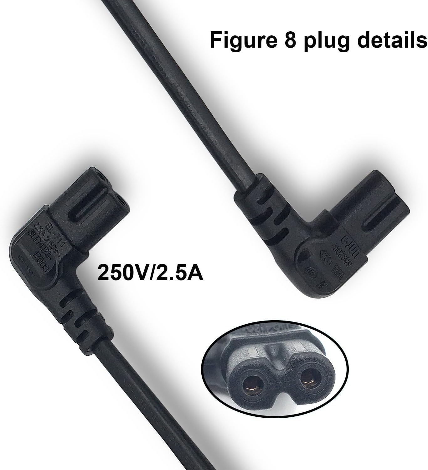 Thumbnail 1 de 3M Figure 8 Power Lead 3m for TVs