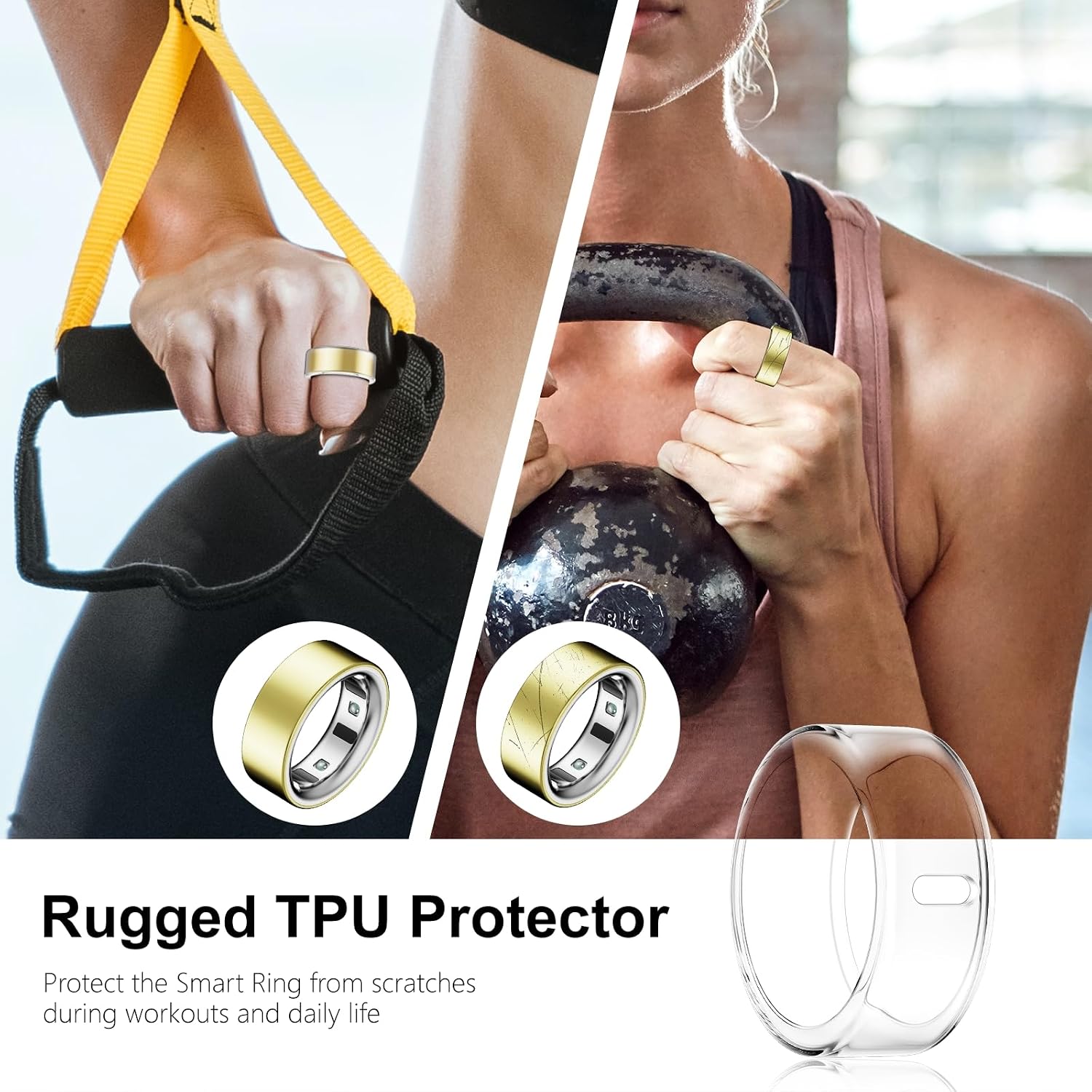 Thumbnail 4 de Compatible Cover for Oura Ring 4 / Gen 3 (Heritage & Horizon) – Rugged TPU Charging Sleeve, 10-Pack, Size 10