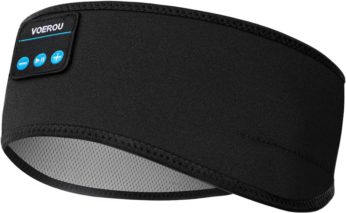 Detalle de Voerou VOE-BTHD520 slaaphoofdtelefoon met Bluetooth, platte luidsprekers