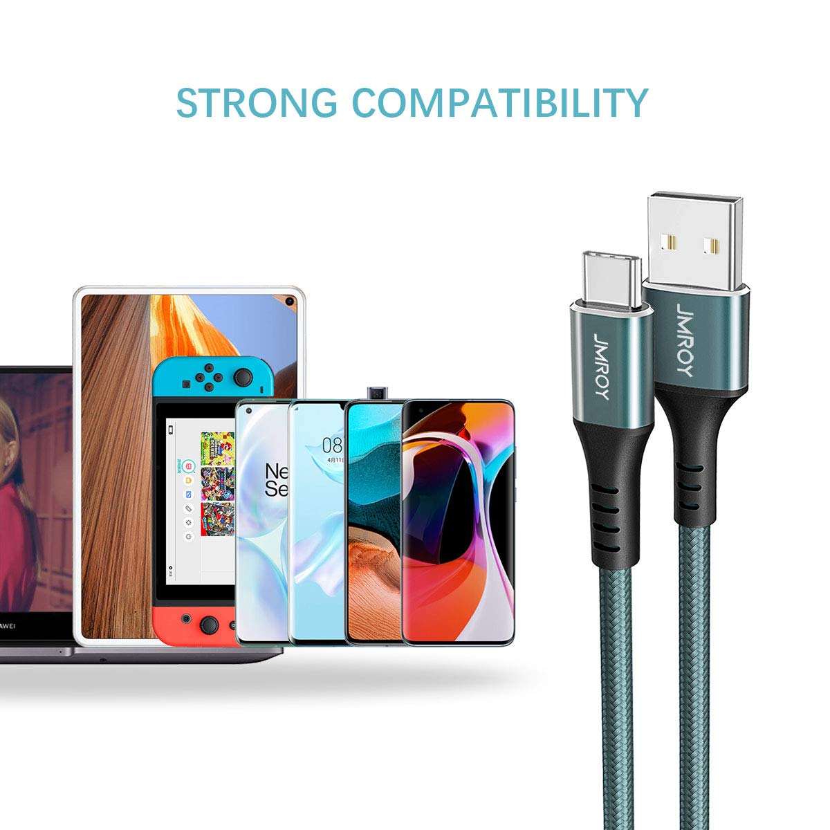 Detalle 2 de Extra long USB C Cable 3m for PS5 Controller