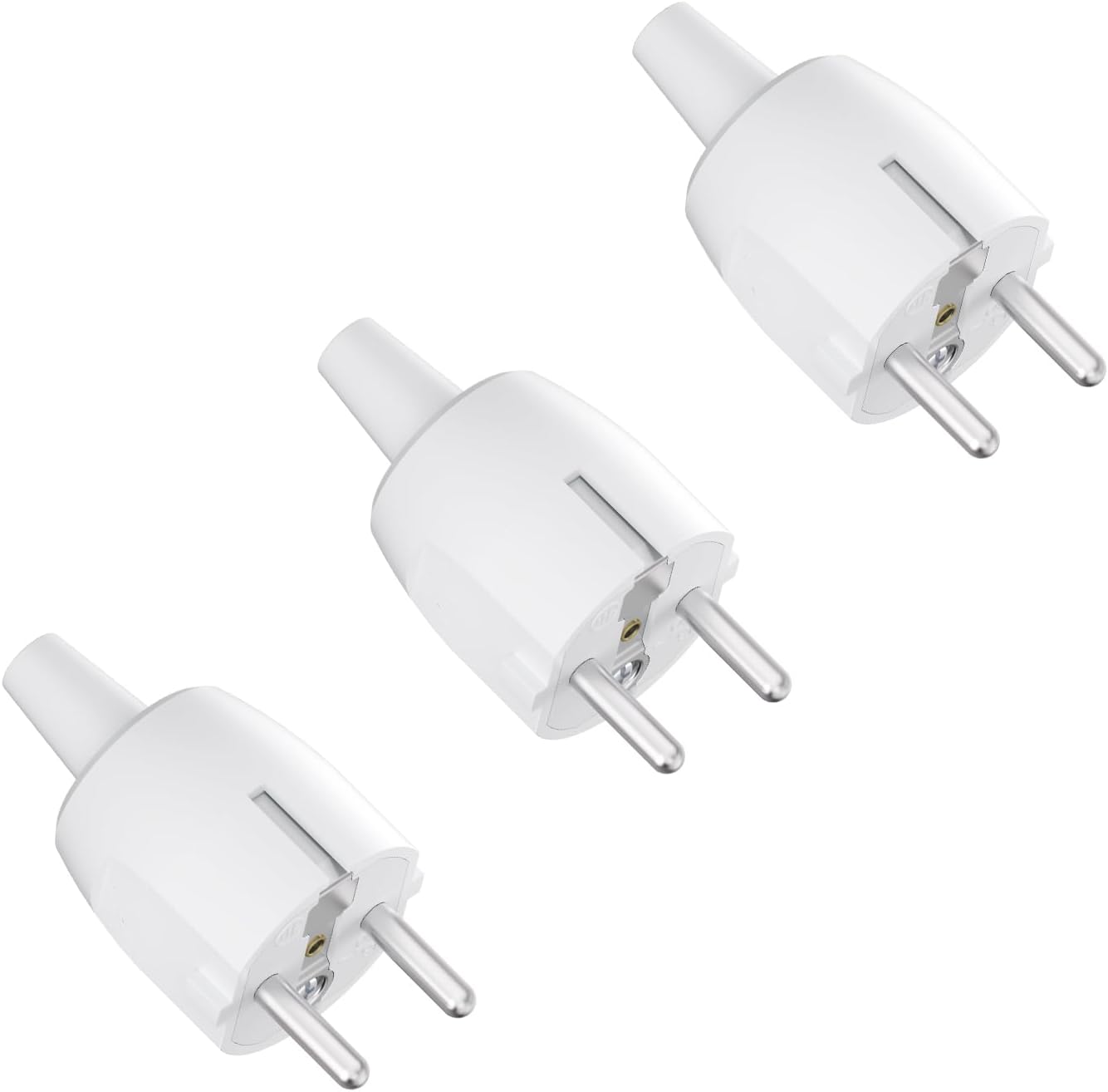 Thumbnail 6 de TEMOLink Schuko Stecker (Gerade) mit Knickschutz – 3er-Set für Kabel bis 2,5 mm², IP20, schwarz