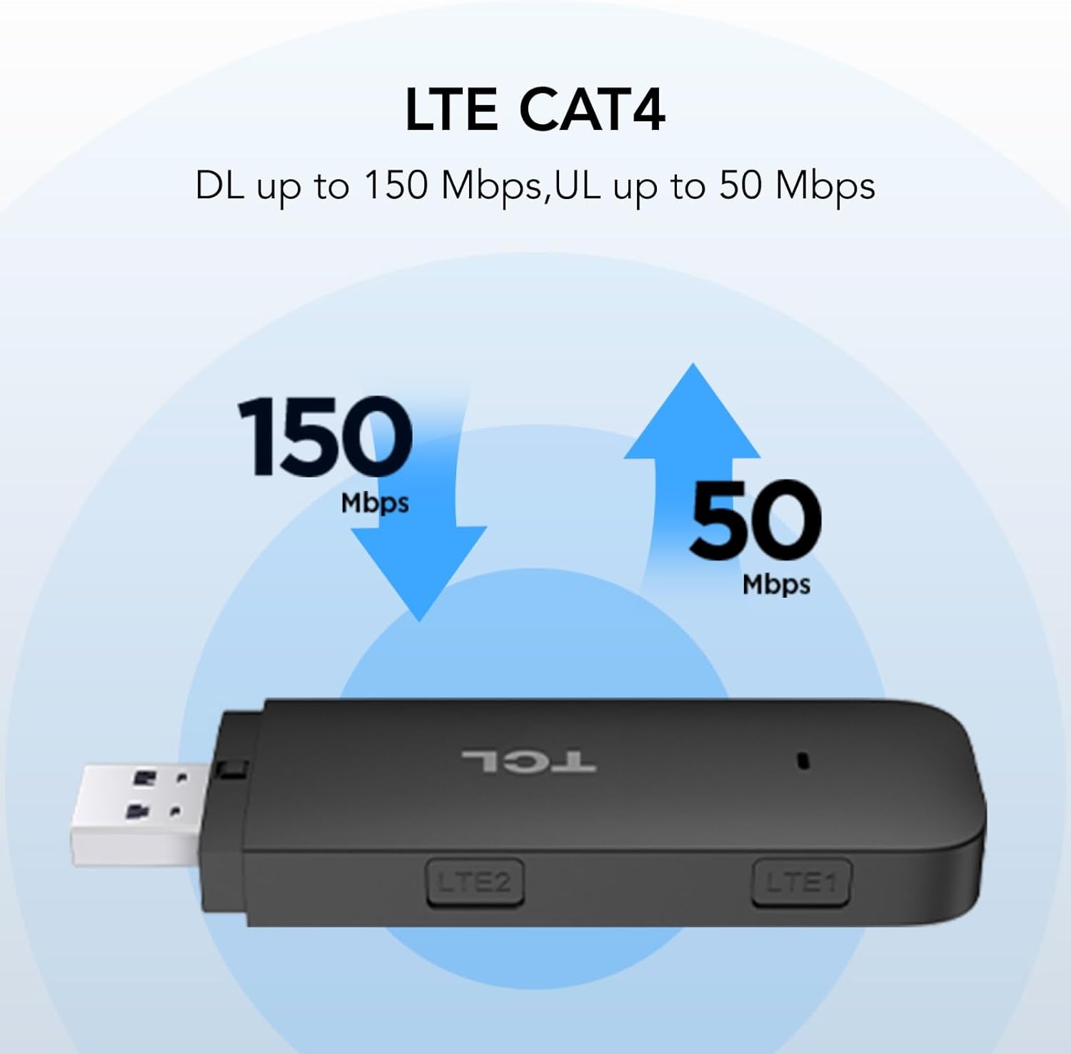 Thumbnail 2 de TCL Linkkey IK41 Portable 4G LTE USB Dongle (up to 150Mbps) for plug-and-play internet