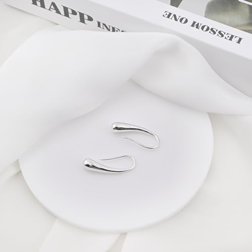 Thumbnail 5 de Weviway S925 Sterling Silver Teardrop Pull-Through Earrings