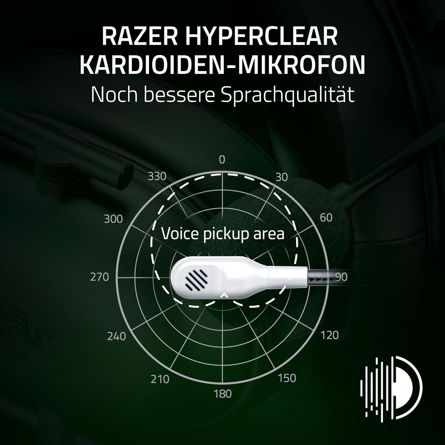 Detalle de Razer BlackShark V2 X (Xbox) – kabelgebundenes Esports-Headset für Xbox Series X|S