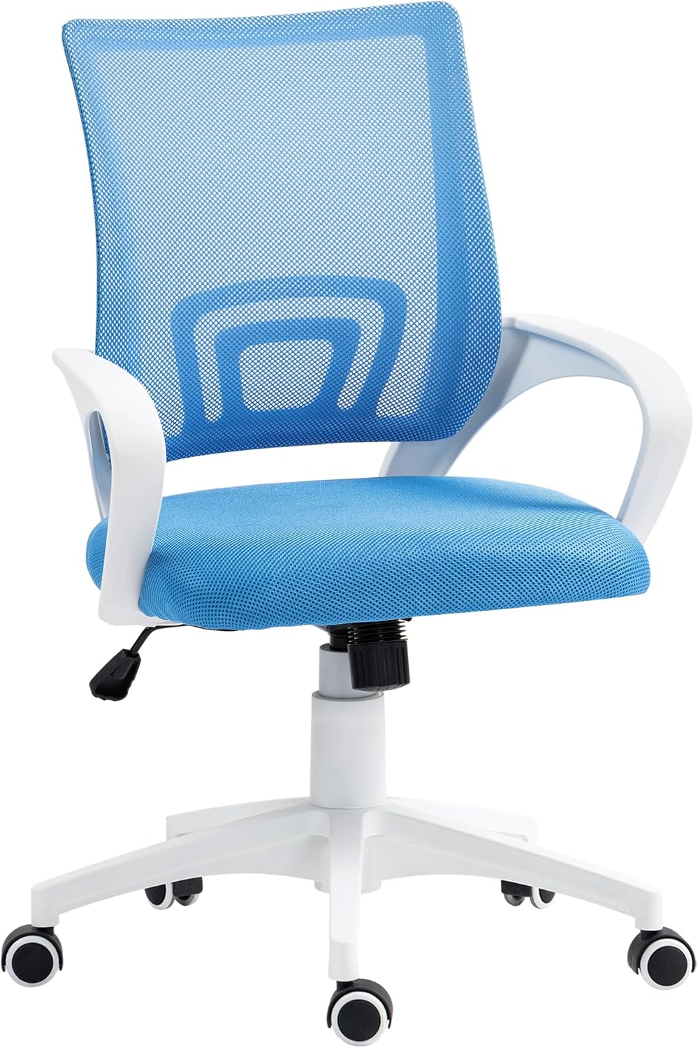 HOMCOM Silla de Oficina de Malla Azul