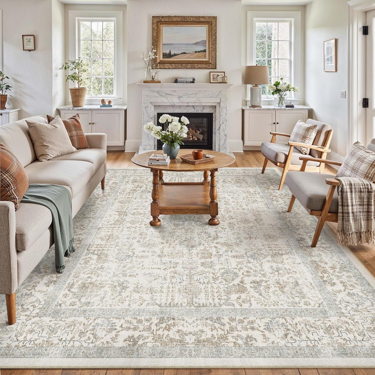 Detalle de HUGEAR Vintage Taupe Teppich 240x300 cm