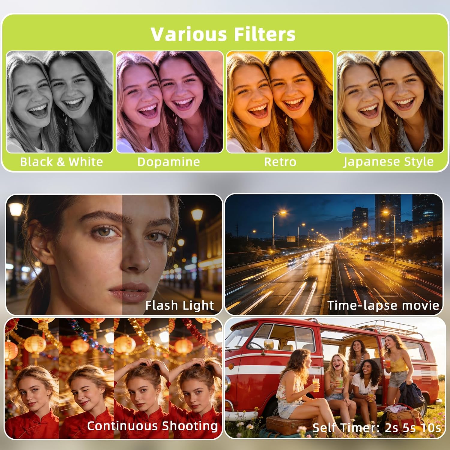Thumbnail 4 de TEKXDD 270°Flip Screen 4K 64MP Digital Camera with 64GB Card – A Practical Beginner Vlogging Companion