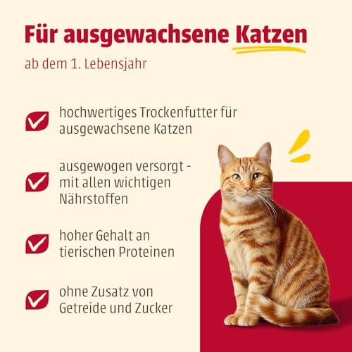Detalle de Animonda Carny Adult Katzen Trockenfutter Huhn und Rind – Ausgewogene Ernährung für erwachsene Katzen