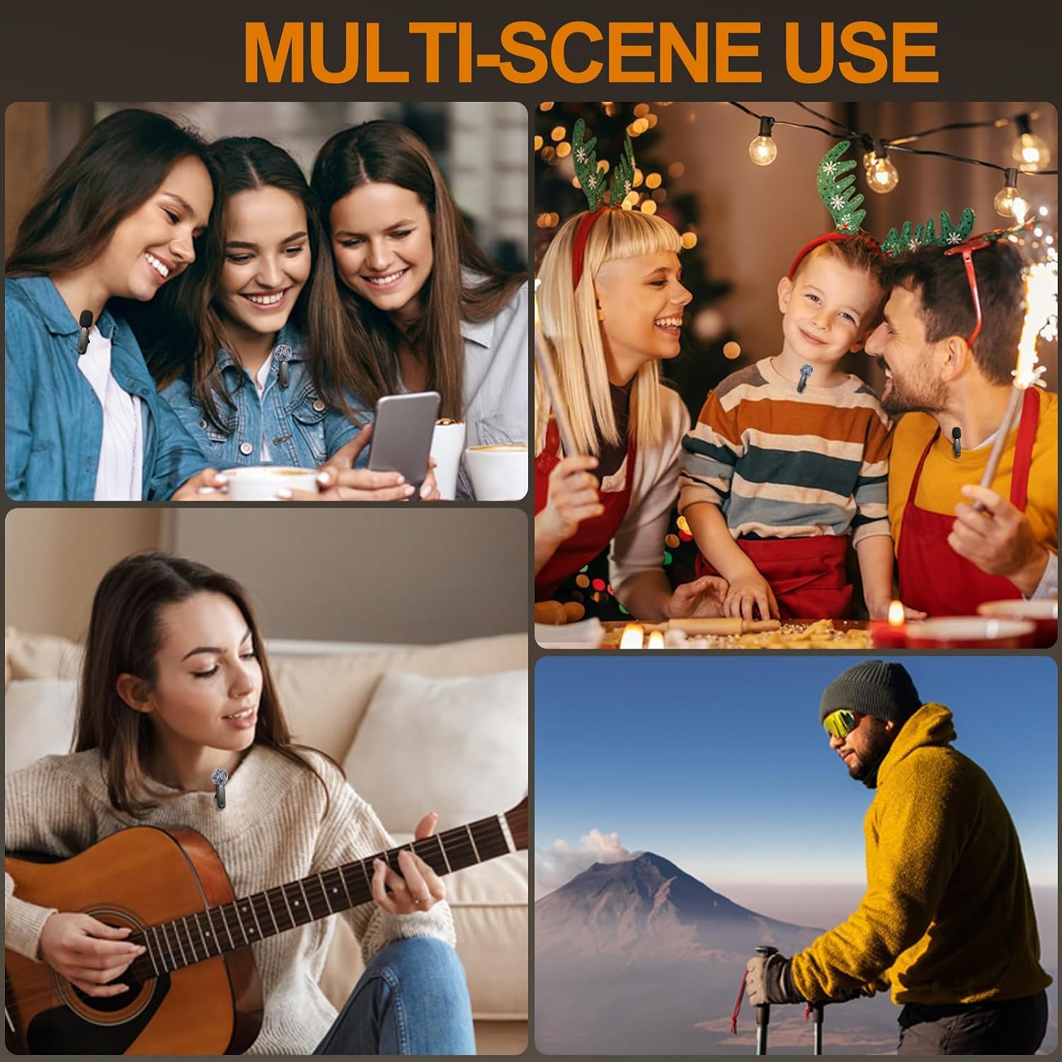 Thumbnail 6 de Jubolion J3 Wireless Lavalier Microphone for iPhone and Android