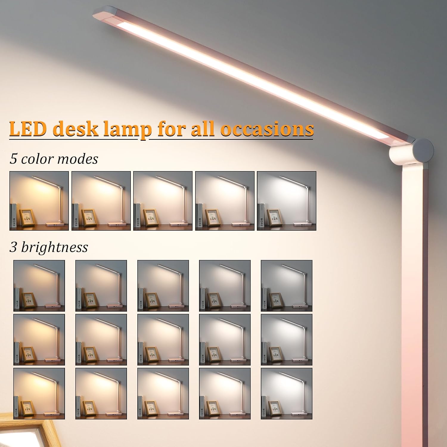 Detalle 2 de LED Desk Lamp with USB Ports