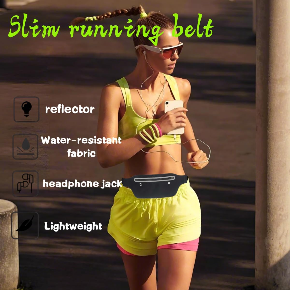 Thumbnail 3 de YITORMAN Slim Running Belt – a practical, hands-free belt for phone, keys and essentials