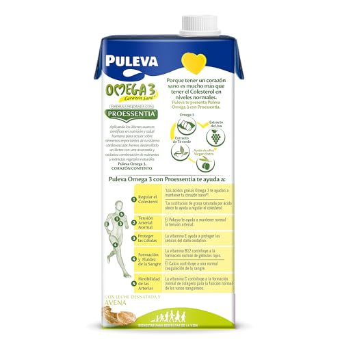 Thumbnail 3 de Puleva Omega 3 Leche con Avena (pack 6 x 1 l) para apoyar el corazón y el colesterol
