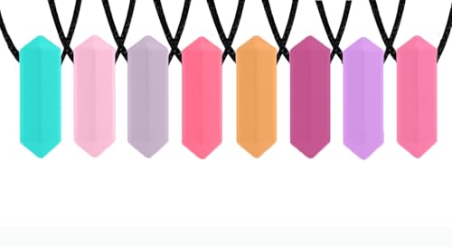 Detalle de Tilcare Chew Chew – Collier à mâcher en silicone, lot de 8