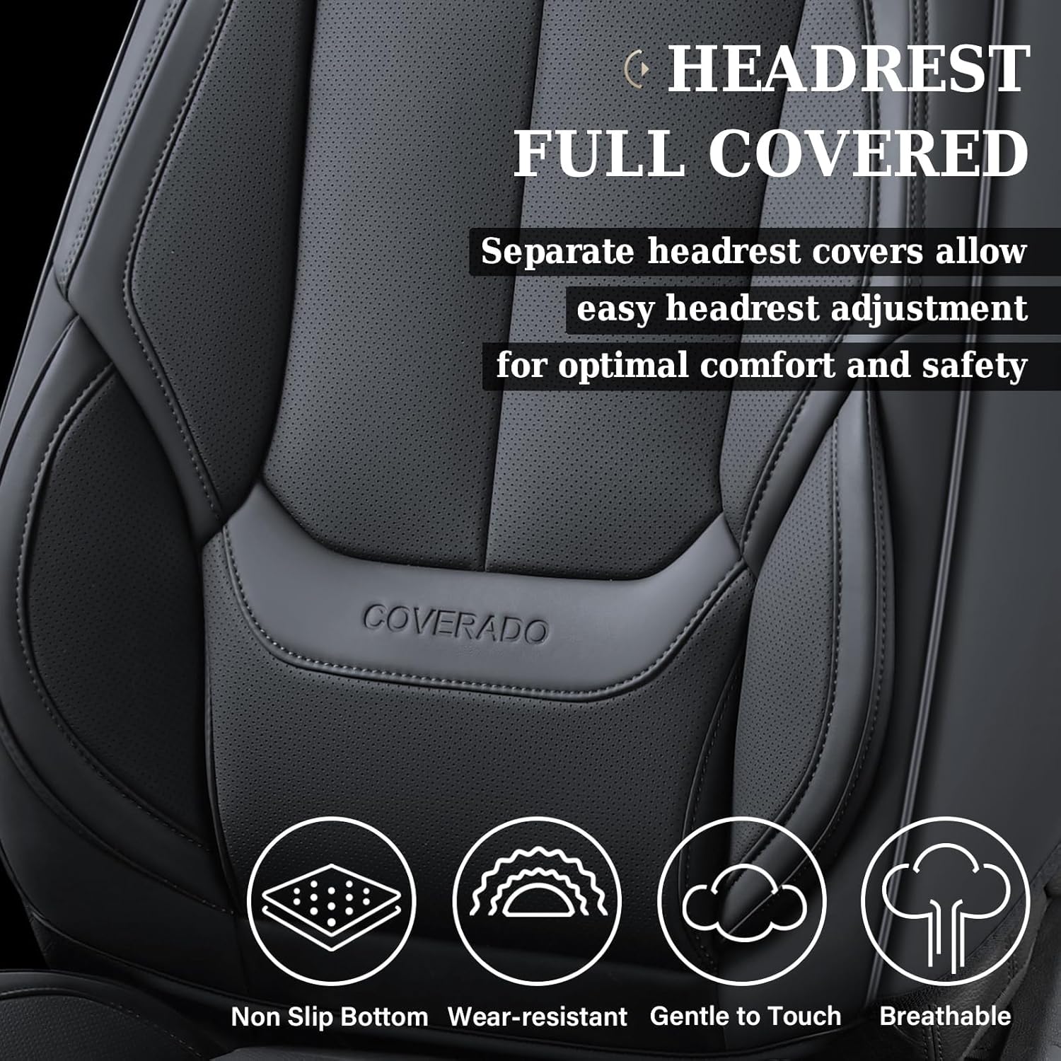 Detalle de Coverado Universal Front Seat Covers, 2 Pack