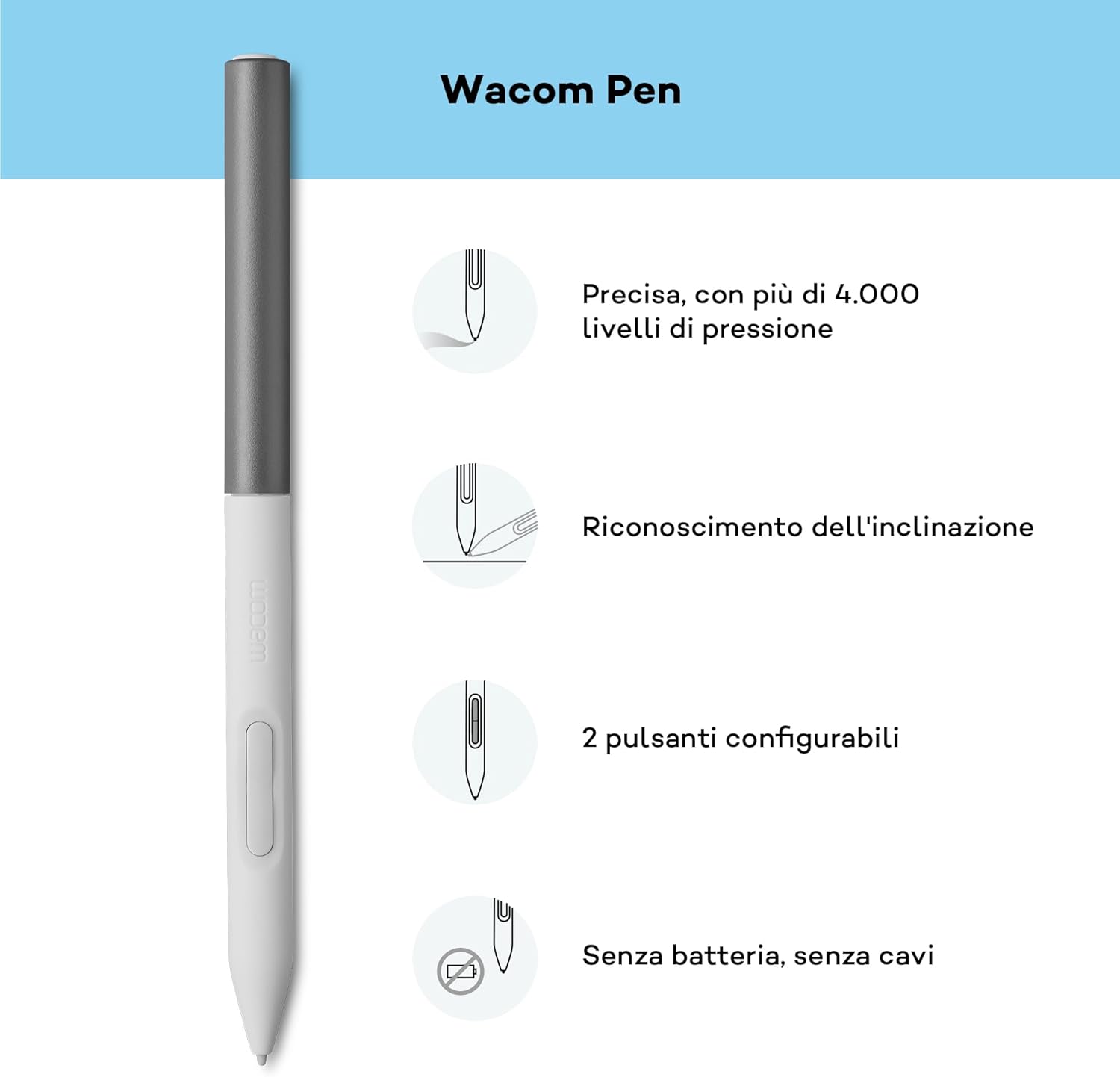 Thumbnail 4 de Wacom One M 4K Tavoletta con penna EMR