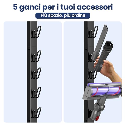 Thumbnail 5 de Pickpiff Supporto per Aspirapolvere Dyson: Stazione autoportante compatibile con V15–Gen5, salvaspazio e senza foratura