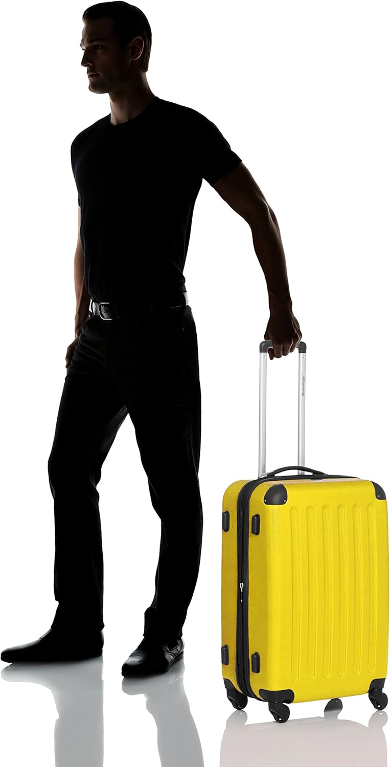 Detalle de HAUPTSTADTKOFFER Spree Valigia Trolley rigido ABS TSA 4 ruote, 65 cm, 74 litri, Giallo
