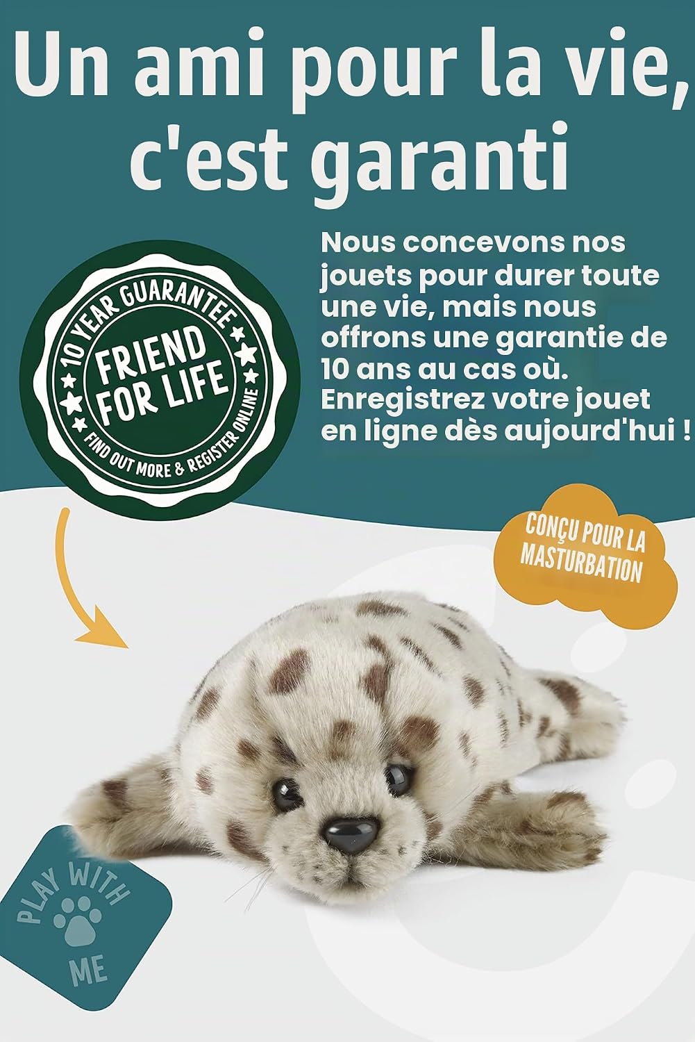 Thumbnail 5 de Keycraft Living Nature – Peluche Phoque Commun bébé en peluche doux, 22 cm